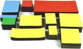 Magnetische Etiketten - Geel - 100   mm x 50  mm - 100 stuks
