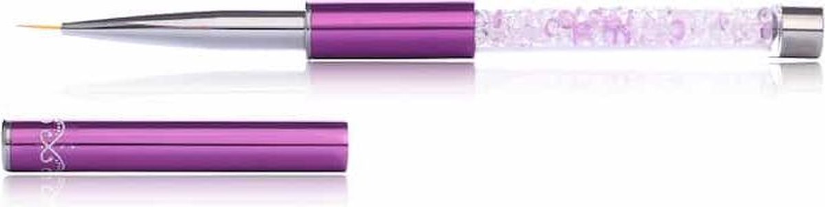 Cosmetics Zone Gesloten Decoratie Kwast Paars Kristallen - 9mm. #6