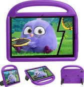 Huawei Mediapad M5/M6 Hoes - 10.8 inch - Schokbestendige case met handvat - Sparrow Kids Cover - Paars