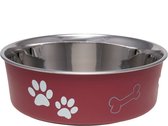 Loving Pets Bella Bowl - Voerbakje & Waterbakje voor katten  - 350ml / 14cm doorsnede  - in 8 kleuren beschikbaar - Kleur: Rood, Maat: Small