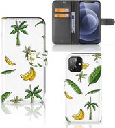 Beschermhoes iPhone 12 | 12 Pro (6.1") Flip Case Banana Tree