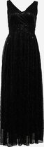 LOLALIZA Maxi jurk met pailletten - Zwart - Maat 36