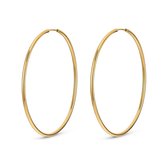 QOOQI dames hoepel  925 sterling zilver One Size Goud 32013644