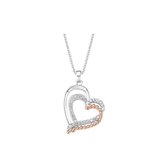 Favs Dames ketting 925 sterling zilver, 925 sterling zilver 28 Zirconia One Size 87548333