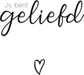 Poster - A4 - Zwart Wit - Je bent geliefd