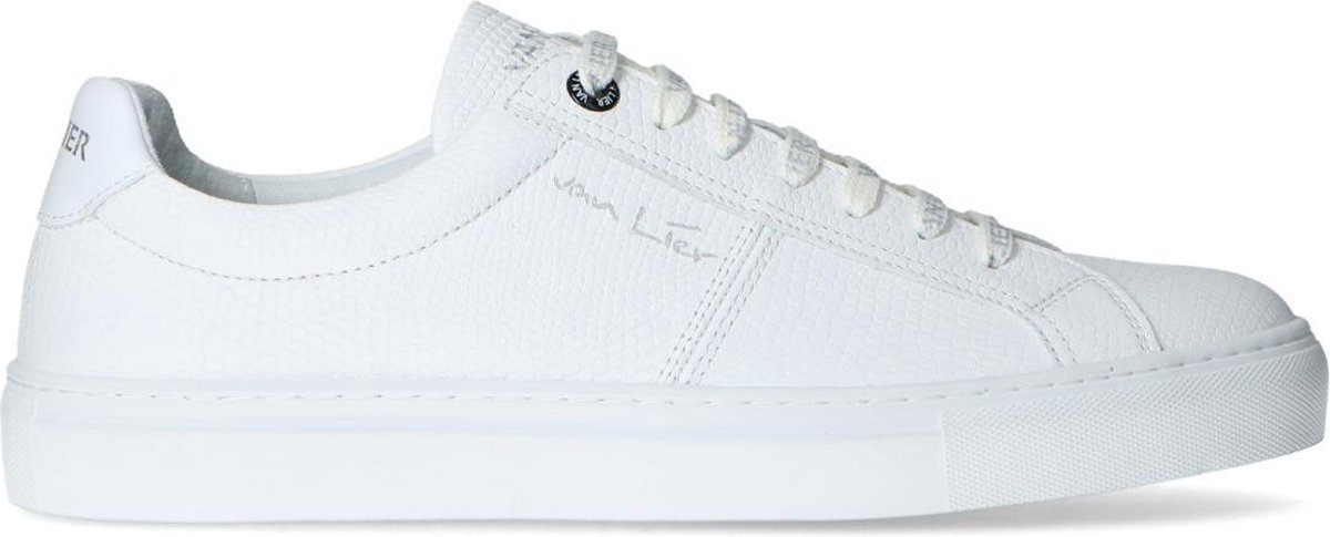 Van Lier - Heren - Witte sneakers met subtiele print - Maat 40 | bol.com
