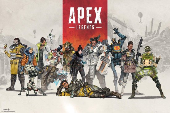 Poster - Apex Legends Group - 61 X 91.5 Cm - Multicolor