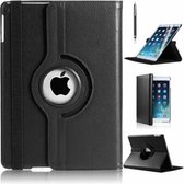 P.C.K. Hoesje/Boekhoesje/Bookcover/Bookcase/Book draaibaar zwart geschikt voor Apple iPad Air 10.9 (2020) MET GLASFOLIE/TEMPERED GLASS
