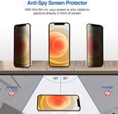 IPhone 12 AntiSpy Screenprotector / iPhone 12 Pro (6.1) Privacy Tempered glass