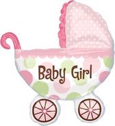 Baby Girl Kinderwagen Geboorteballon