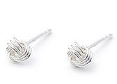 Zilveren oorknopjes knoop 5 mm - 925 zilver