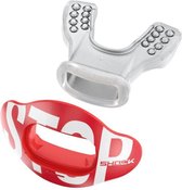 Shock Doctor Interchange - Châssis + Shield | arrêt de couleur | protège-dents, accessoire, protège-dents | convient à plusieurs sports | Football américain|