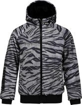 Super Rebel Meisjes Wintersport jas - White Tiger All Over - Maat 14/164