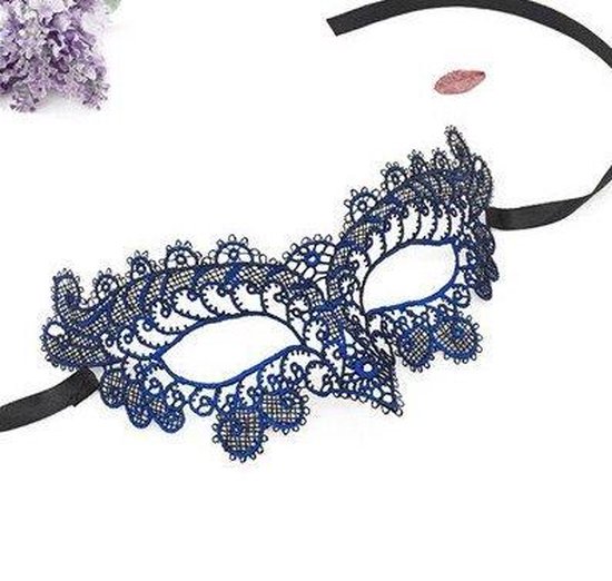 Venetiaans masker zwart/blauw | bol.com