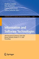 Communications in Computer and Information Science 1283 - Information and Software Technologies