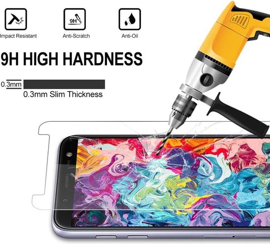 Glas de protection d'écran Samsung Galaxy J6 2018 - Protecteur d'écran en Tempered Glass trempé - 2x