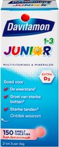 Davitamon Junior vitaminen 1-3 jaar - multivitamine kinderen - 150 smelttabletjes - Aardbeiensmaak