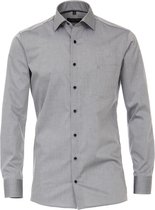 CASA MODA modern fit overhemd - grijs (contrast) - Strijkvriendelijk - Boordmaat: 40