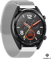 Milanees Smartwatch bandje - Geschikt voor  Huawei Watch GT / GT 2 Milanese band - zilver - 46mm - Strap-it Horlogeband / Polsband / Armband