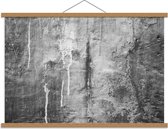 Schoolplaat – Boomstam (zwart/wit) - 90x60cm Foto op Textielposter (Wanddecoratie op Schoolplaat)