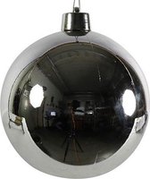 Cf Label Kerstbal Ro Maxi 40 Cm Zilver
