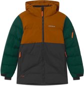 Icepeak Wintersportjas - Maat 152  - Jongens - bruin,blauw,groen