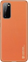 Hoesje geschikt voor Samsung Galaxy S20 - dux ducis yolo case - oranje