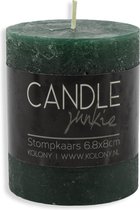 Candle Junkie stompkaars groen