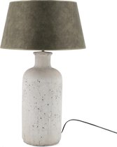 Aardewerk lampenvoet - KY decorations - betonlook tafellamp exclusief lampenkap