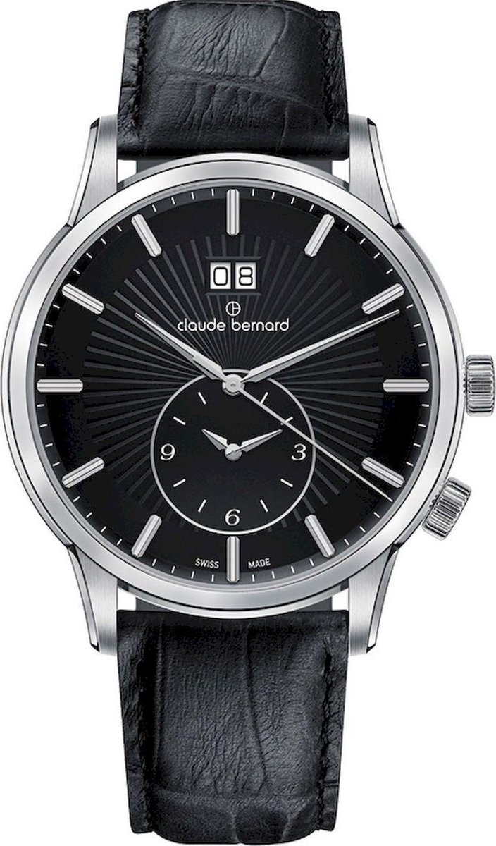 Claude Bernard Classic 2nd Time Zone 62007-3-NIN mannen horloge