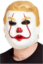 Smiffys - Clown President Overhead Masker - Wit