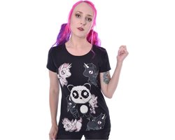 Killer Panda - KILLER UNICORNS Dames Tshirt - L - Zwart