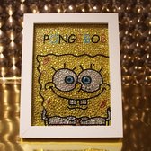 DP Spongebob met lijst 15 x 20 cm