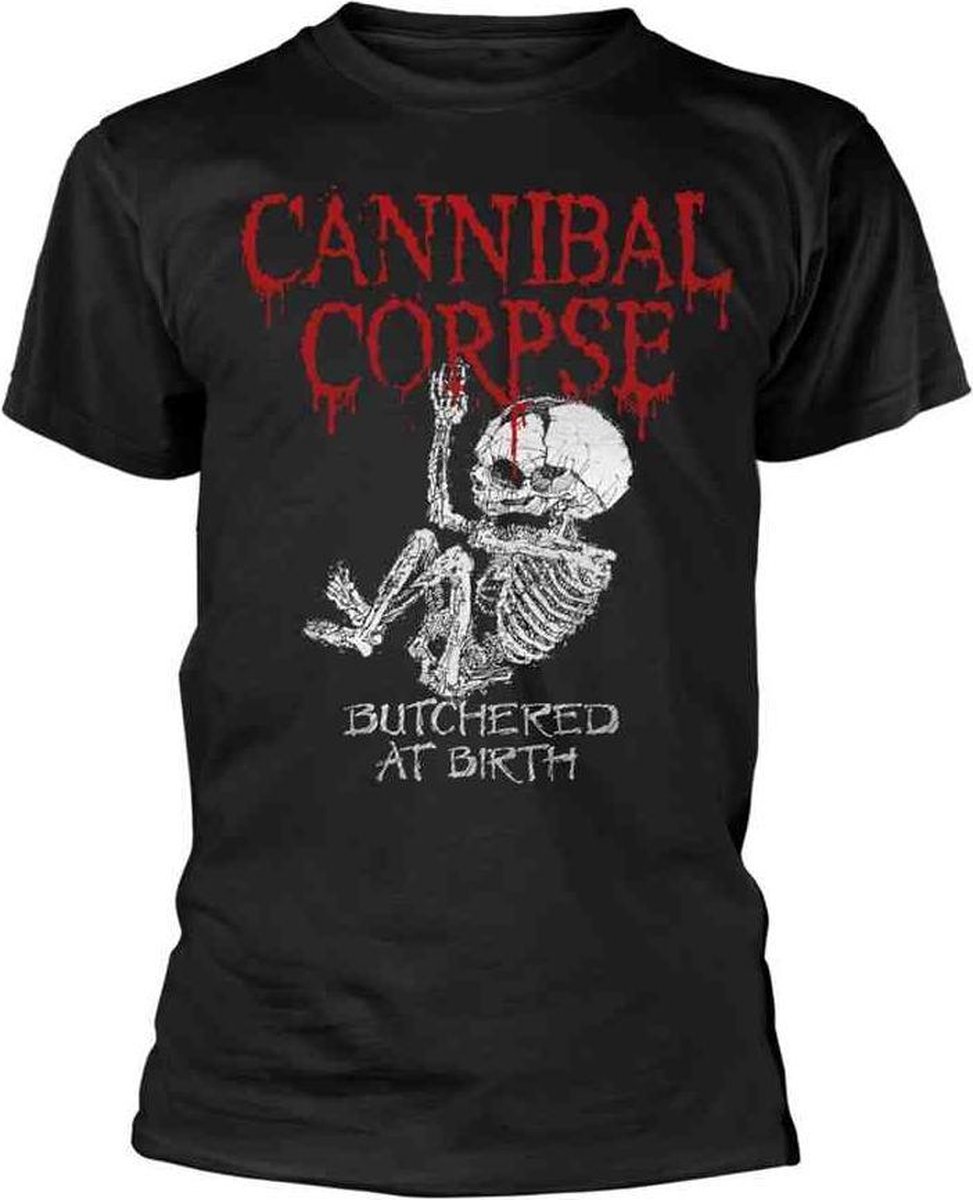 Cannibal Corpse Heren Tshirt -XXL- Butchered At Birth Baby Zwart