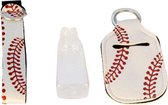 Fresh Tube (Baseball White) - Flacon voor antibacteriële zeep - Handen wassen onderweg - Handenreiniger voor Vliegtuig & Handbagage - Navulbaar