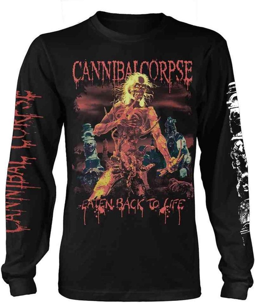 Cannibal Corpse Longsleeve shirt -XXL- Eaten Back To Life Zwart