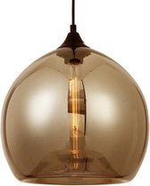 Amber Glazen Design Hanglamp - ø30x27cm - Zwart