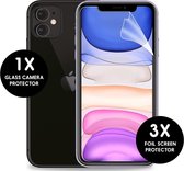 iMoshion Screenprotector  iPhone 11 Folie - 3 Pack + 1 Camera Protector Glas
