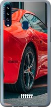 Samsung Galaxy A20s Hoesje Transparant TPU Case - Ferrari #ffffff