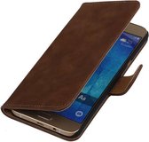 Wicked Narwal | Bark bookstyle / book case/ wallet case Hoes voor Samsung galaxy a8 2015 Bruin