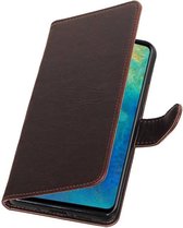 Wicked Narwal | Premium bookstyle / book case/ wallet case voor Huawei Mate 20 Mocca
