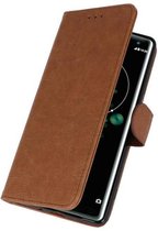Wicked Narwal | bookstyle / book case/ wallet case Wallet Cases Hoesje voor Sony Xperia XZ3 Bruin