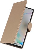 Wicked Narwal | bookstyle / book case/ wallet case Wallet Cases Hoes voor Samsung Galaxy Note 10 Goud