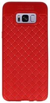 Wicked Narwal | Geweven TPU Siliconen Case voor Samsung Galaxy S8 Plus Rood