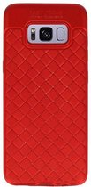 Wicked Narwal | Geweven TPU Siliconen Case voor Samsung Galaxy S8 Rood