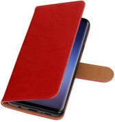 Wicked Narwal | Premium TPU PU Leder bookstyle / book case/ wallet case voor Samsung Galaxy S9 Plus Rood