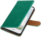 Wicked Narwal | Premium TPU PU Leder bookstyle / book case/ wallet case voor Huawei Nova Groen