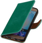 Wicked Narwal | Premium TPU PU Leder bookstyle / book case/ wallet case voor Samsung Galaxy S6 G920F Groen