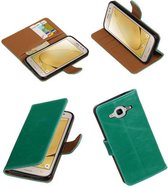 Wicked Narwal | Premium TPU PU Leder bookstyle / book case/ wallet case voor Samsung Galaxy J2 2016 Groen
