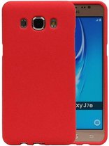 Wicked Narwal | Sand Look TPU Hoesje voor Samsung Galaxy J7 2016 J710F Rood